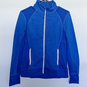 TANGERINE YOGA Blue Full Zip Jacket. Small.